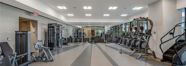 view of gym