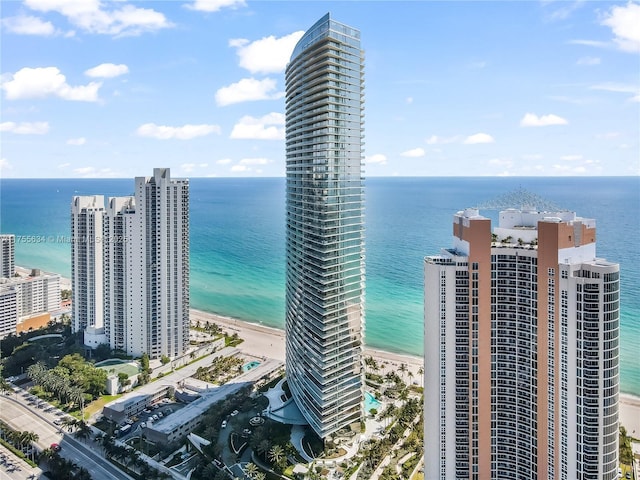 18975 Collins Ave Unit 3504, Sunny Isles Beach, FL 33160 - water view featuring local beach and nearby urban area