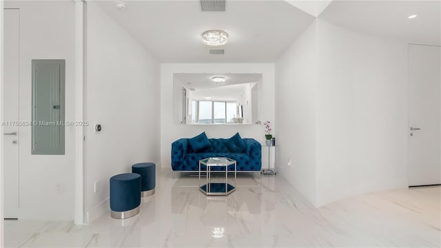 18975 Collins Ave Unit 3504, Sunny Isles Beach, FL 33160 - hall with electric panel and marble finish floors