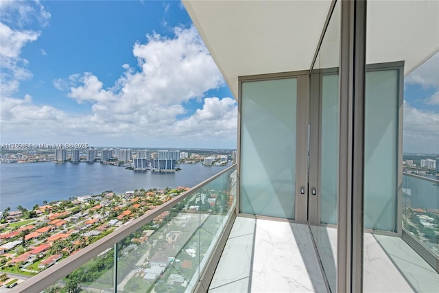 18975 Collins Ave Unit 3504, Sunny Isles Beach, FL 33160 - balcony with a water view and a city view
