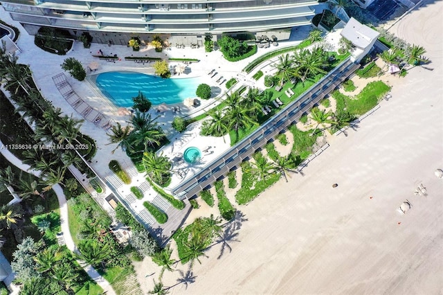 18975 Collins Ave Unit 3504, Sunny Isles Beach, FL 33160 - aerial overview of property's location with a pool area