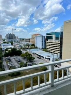 exterior space featuring a city view