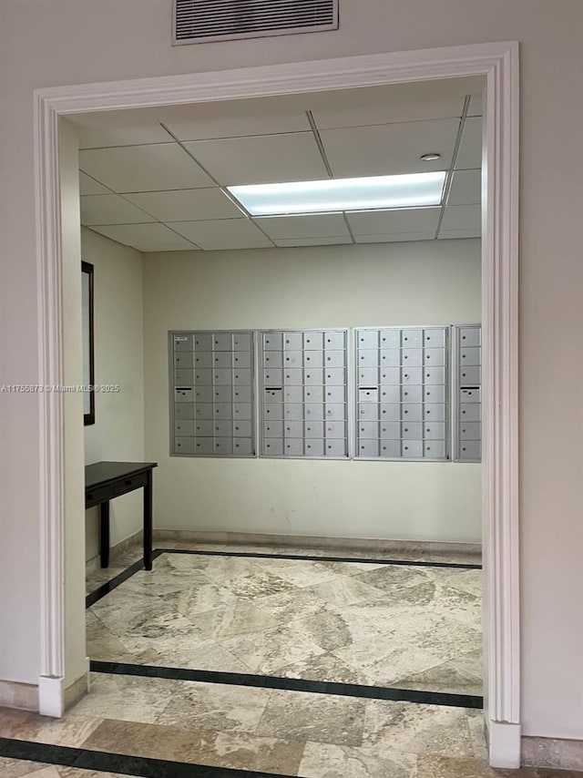 2351 Douglas Rd Unit 1109, Miami, FL 33145 - view of community with mail area and a paneled ceiling