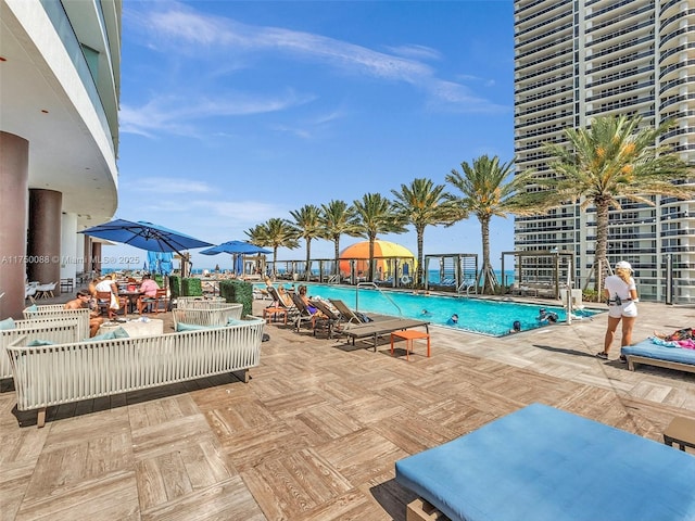 community pool featuring a patio