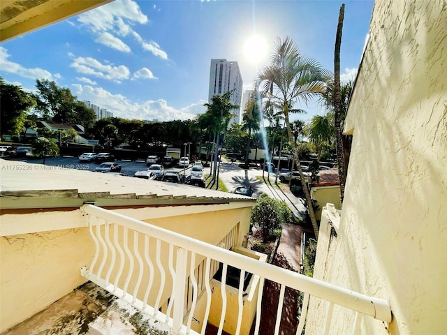 view of balcony