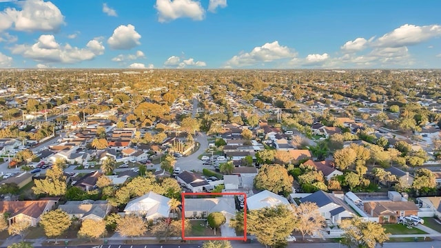 drone / aerial view featuring a residential view