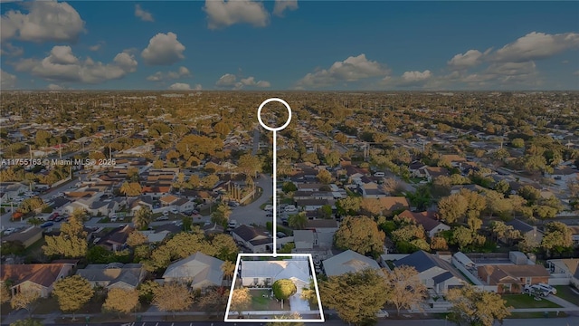 drone / aerial view featuring a residential view