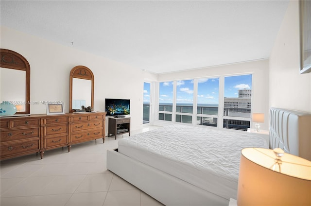 view of tiled bedroom