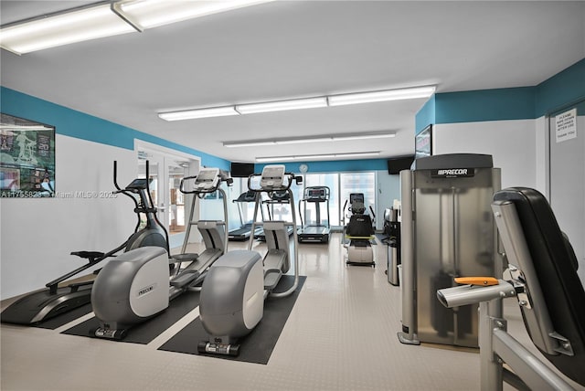 view of exercise room