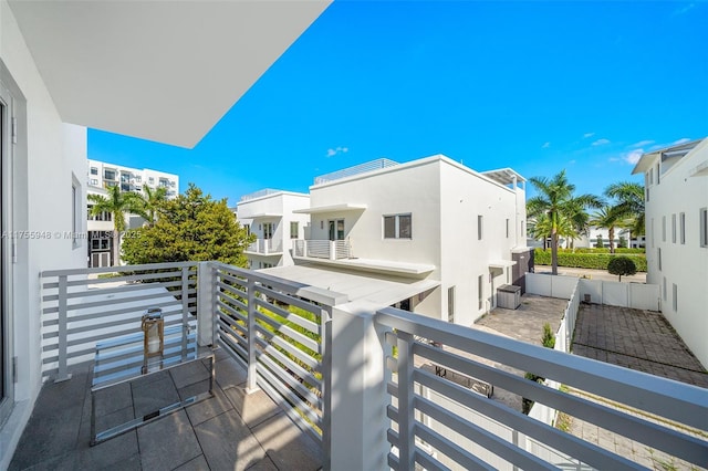 balcony featuring a residential view