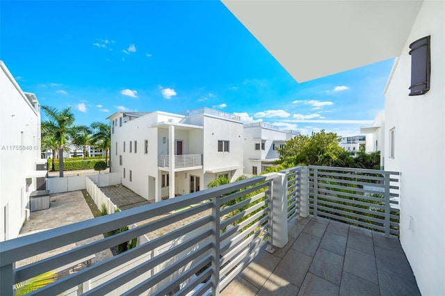 balcony with a residential view