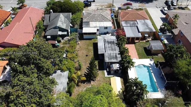 bird's eye view featuring a residential view