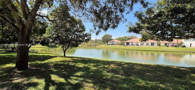 view of water feature