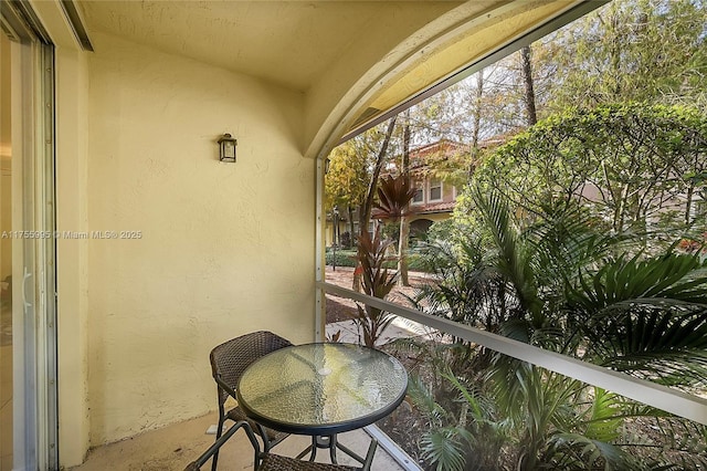 view of sunroom / solarium