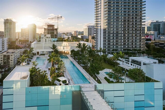 700 NE 26th Ter Unit 1105, Miami, FL 33137 - view of swimming pool with a view of skyline