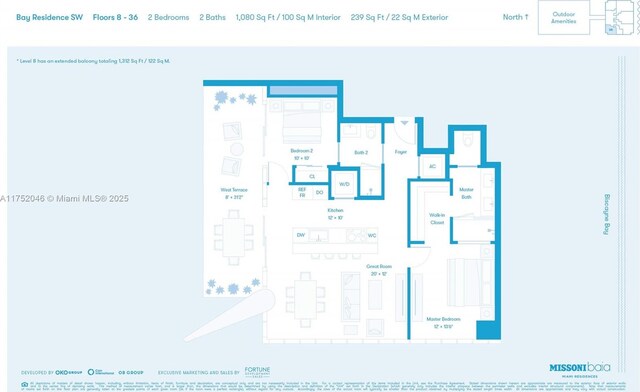 700 NE 26th Ter Unit 1105, Miami, FL 33137 - home floor plan