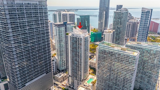 view of city featuring a water view