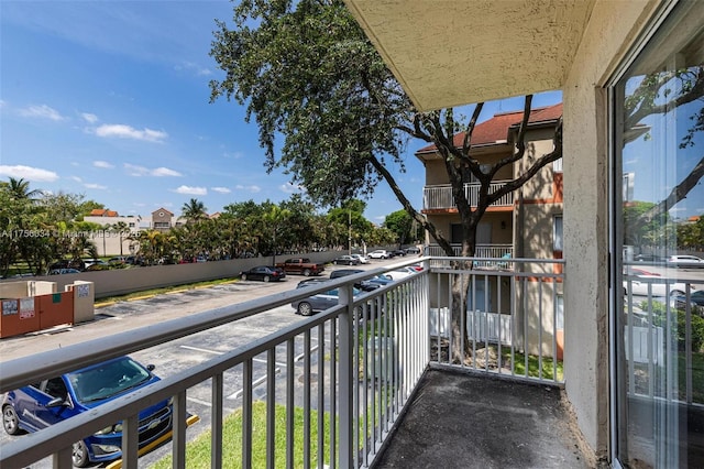 view of balcony