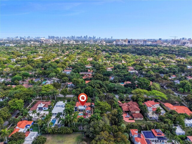 1624 Granada Blvd, Coral Gables, FL 33134 - drone / aerial view of city skyline