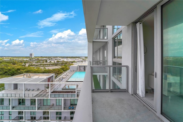 view of balcony