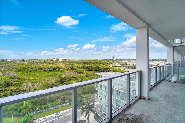 view of balcony