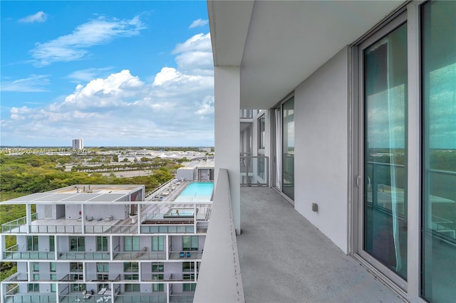 view of balcony