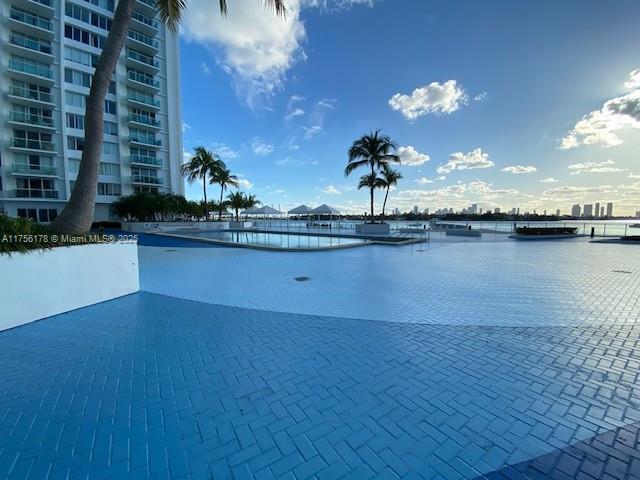 view of water feature