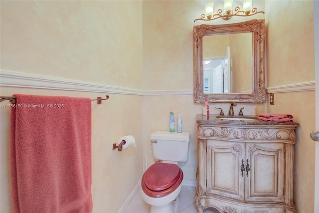 7800 NW 29th St, Margate, FL 33063 - bathroom featuring toilet, vanity, and tile patterned floors