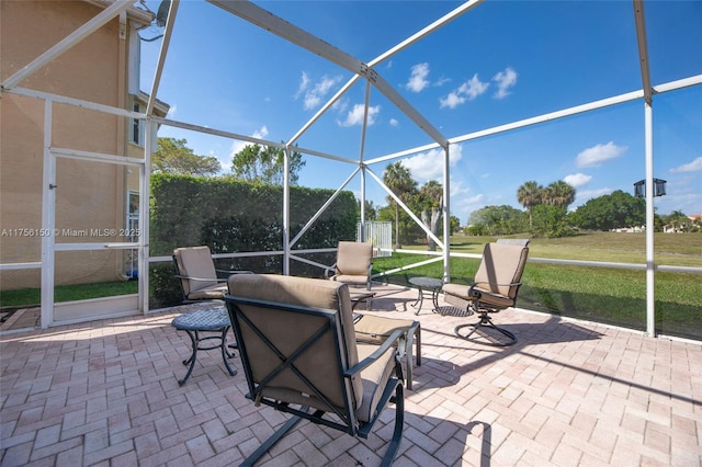 7800 NW 29th St, Margate, FL 33063 - view of patio / terrace with glass enclosure