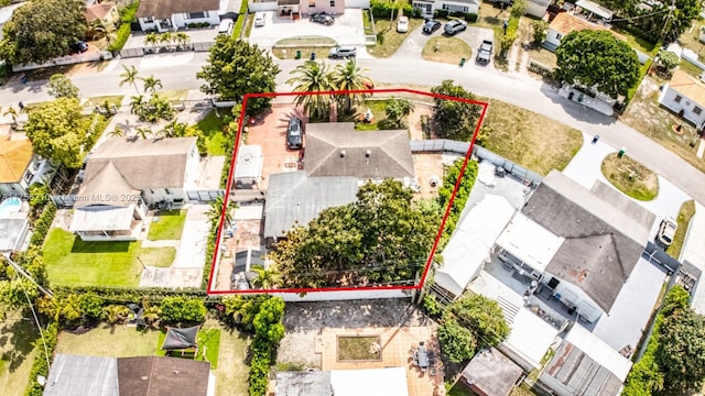 7385 SW 19th St Rd, Miami, FL 33155 - birds eye view of property with a residential view