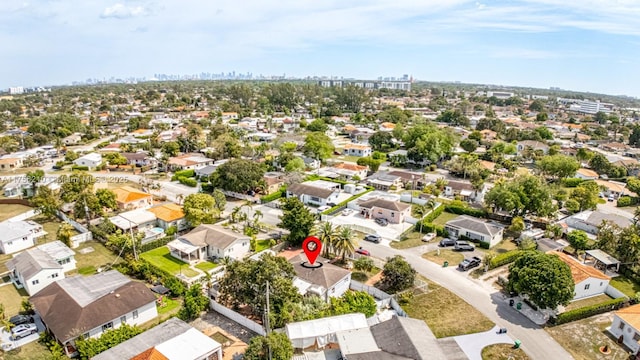 bird's eye view with a residential view