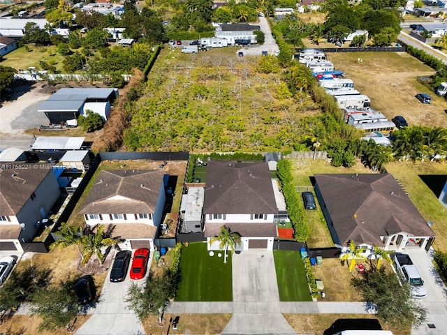 bird's eye view featuring a residential view