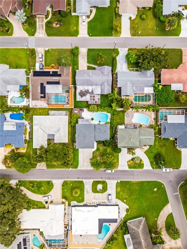 birds eye view of property featuring a residential view