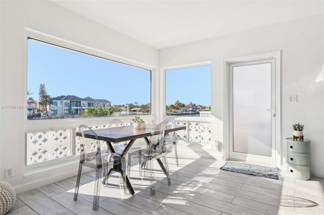 view of sunroom