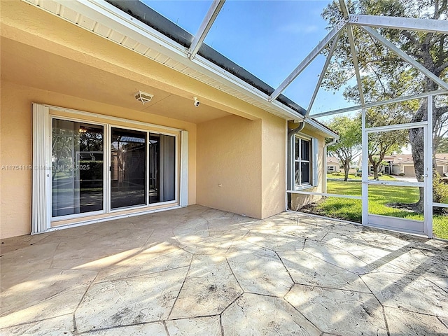 139 Sausalito Dr, Boynton Beach, FL 33436 - view of patio featuring glass enclosure