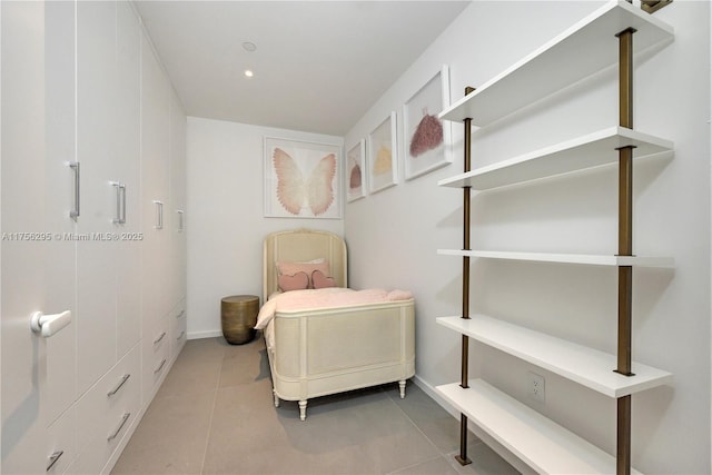 view of tiled bedroom