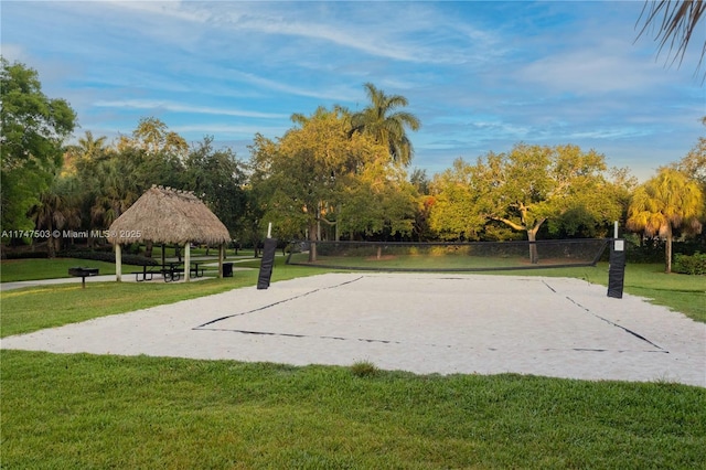4471 Foxtail Ln, Weston, FL 33331 - view of community featuring a gazebo and volleyball court