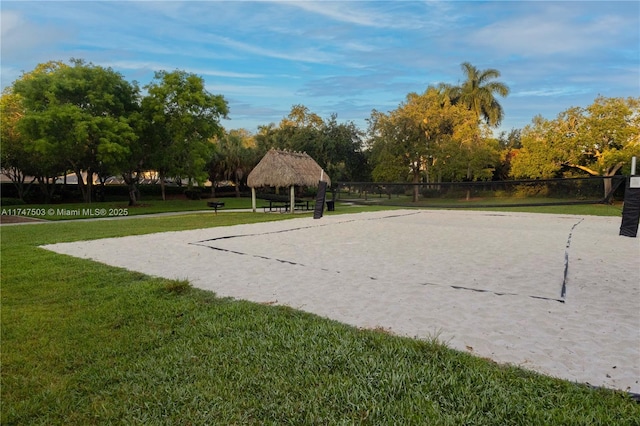 4471 Foxtail Ln, Weston, FL 33331 - view of community featuring a gazebo and volleyball court