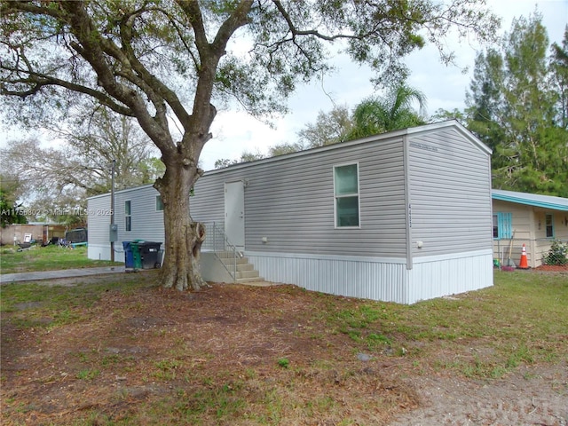 exterior space with entry steps