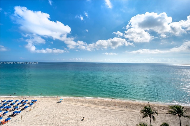 water view featuring a view of the beach