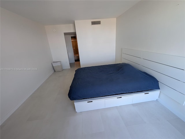 unfurnished bedroom with visible vents