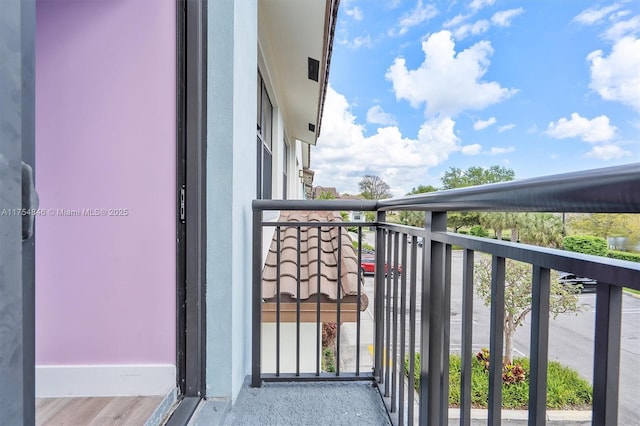 view of balcony