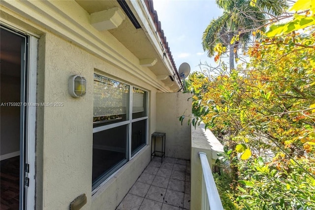 view of balcony