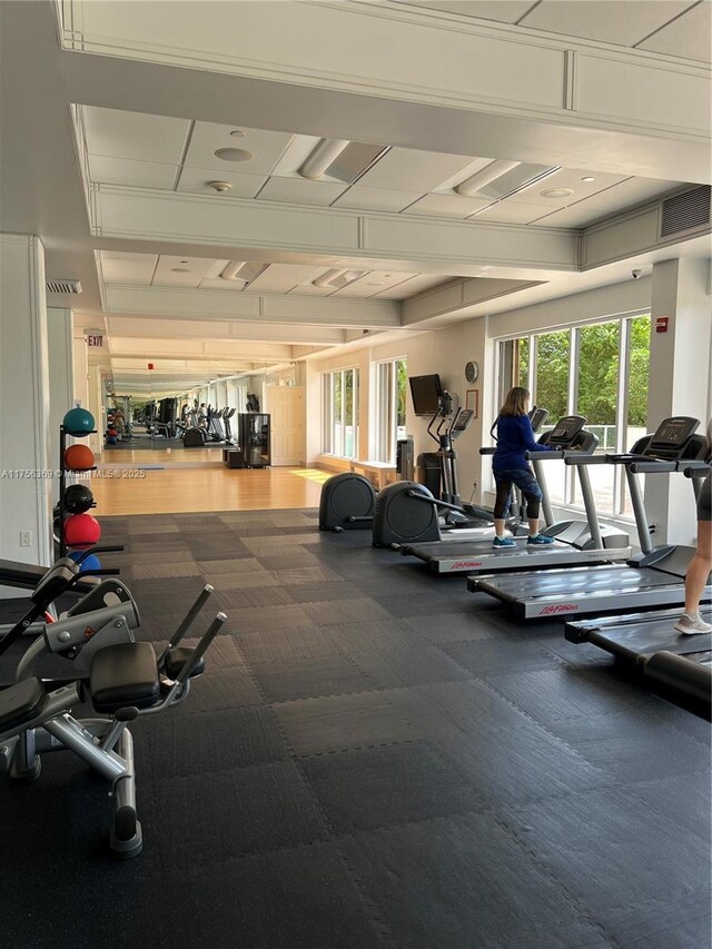 2801 NE 183rd St Unit 215W, Aventura, FL 33160 - workout area featuring carpet