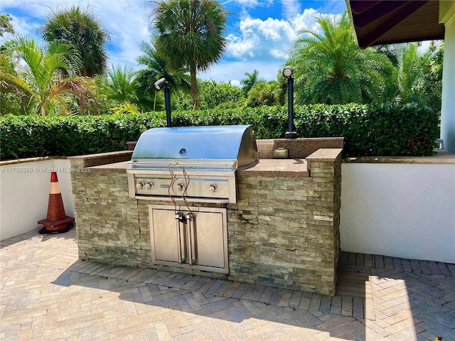 view of patio / terrace featuring area for grilling