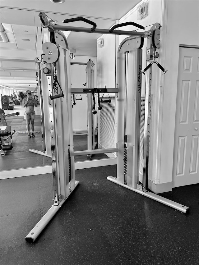 view of workout area