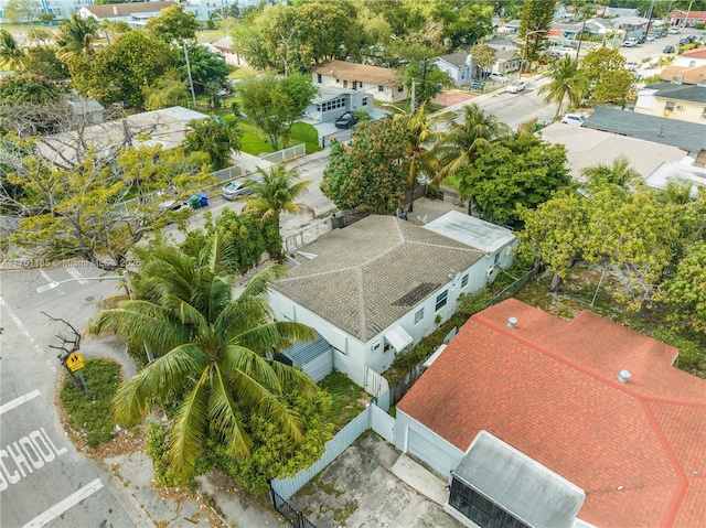 drone / aerial view with a residential view