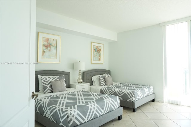 view of tiled bedroom