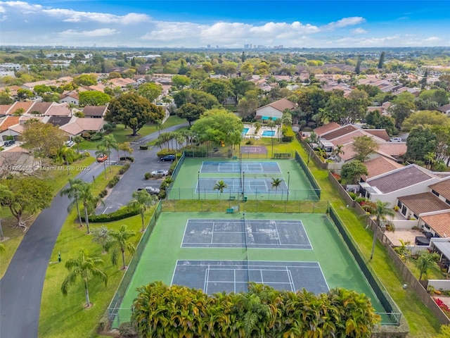 drone / aerial view featuring a residential view