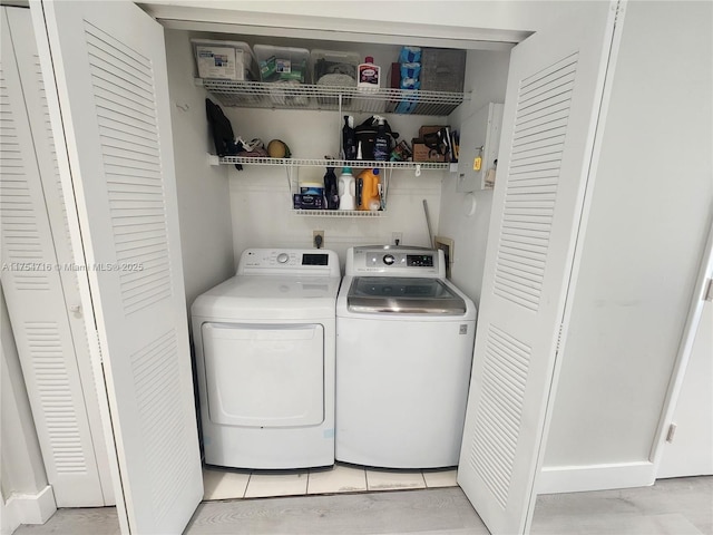 laundry room with laundry area and independent washer and dryer